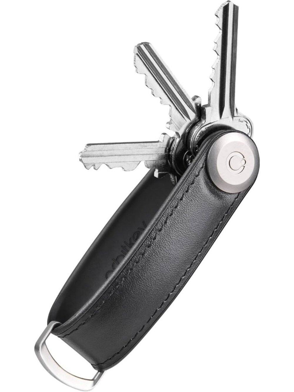 Sleek Leather Key Organizer | Premium Nappa & TPU, Stainless Steel Lock, Slim